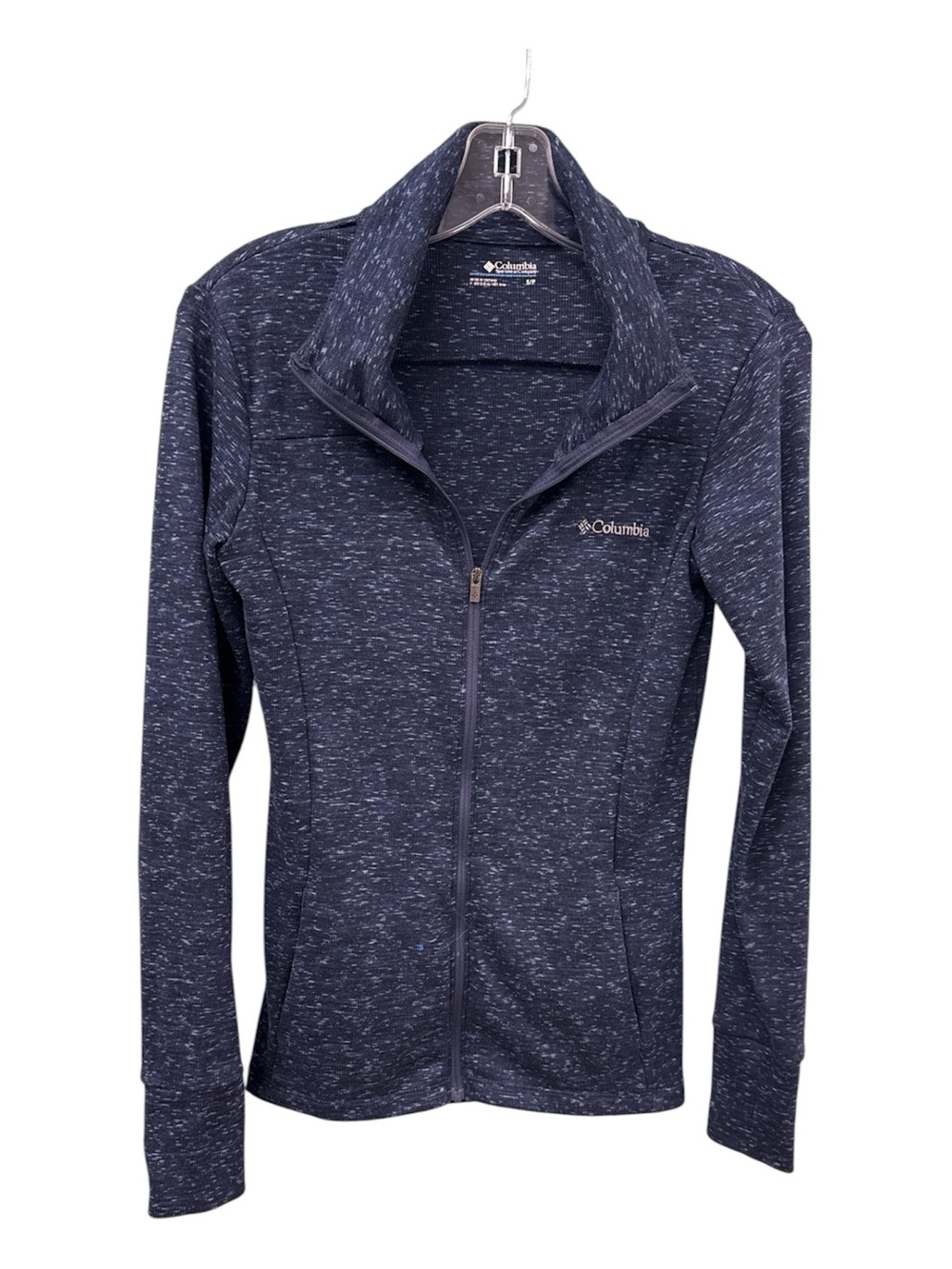 Columbia Women’s Heathered Navy Full-Zip Utility Jacket